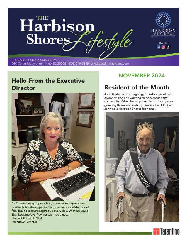 Memory Care Current Newsletter