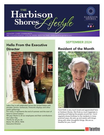 Memory Care Current Newsletter