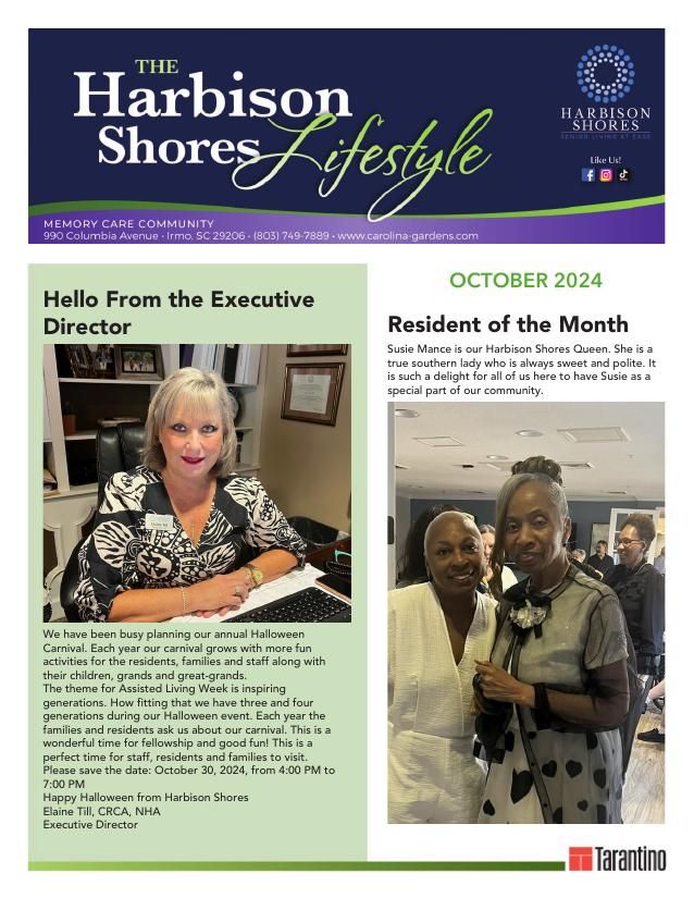 Memory Care Current Newsletter